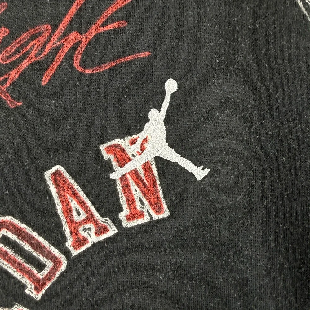 Air Jordan All Over Print Hoodie Youth XL Black Flight 23 Bulls Jumpman